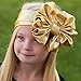 HAPPY CHERRY 1 Pc Metallic Big Bowknot Baby Kibds Headband Hair Bow Band Accessories Headwear - Gold - 1-7 Years