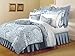 Mellanni King Sheets Set - 4 PC Iconic Collection Bedding - Hotel Luxury, Extra Soft, Cooling Bed Sheets - Wrinkle, Fade, Stain Resistant (King, Paisley Gray)