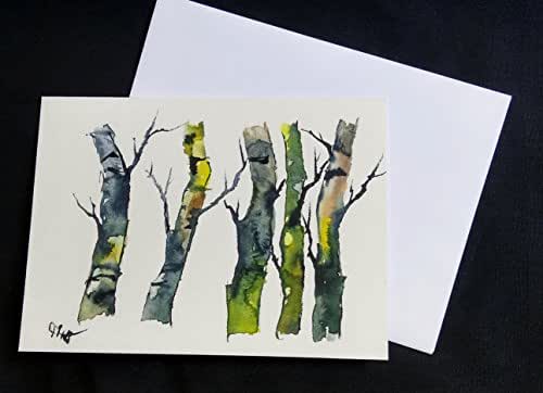 Amazon.com: Original painting on greeting card — Greeting Card / hand