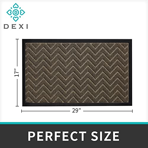 DEXI Front Door Mat Indoor Outdoor Doormat, Durable Heavy Duty