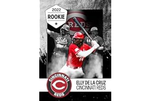 GENERIC ELLY DE LA CRUZ Cincinnati Reds Novelty Baseball Rookie Card W/ 1st Homerun and Hits for Cycle Stats - (Unbranded Custom Made Card))