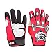 WPHMOTO Kids Full Finger Motorcycle Dirt Bike Riding Cycling Sports Gloves (S, Red)