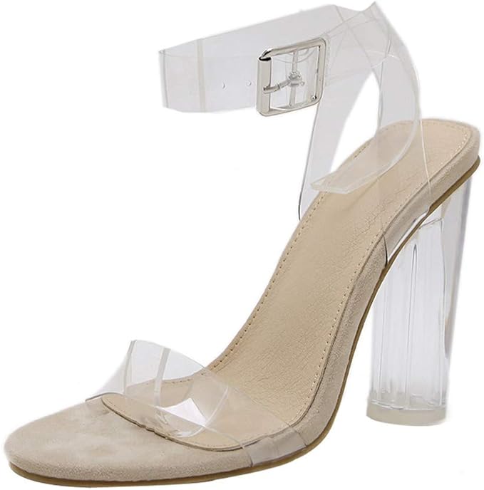 wide width silver block heels