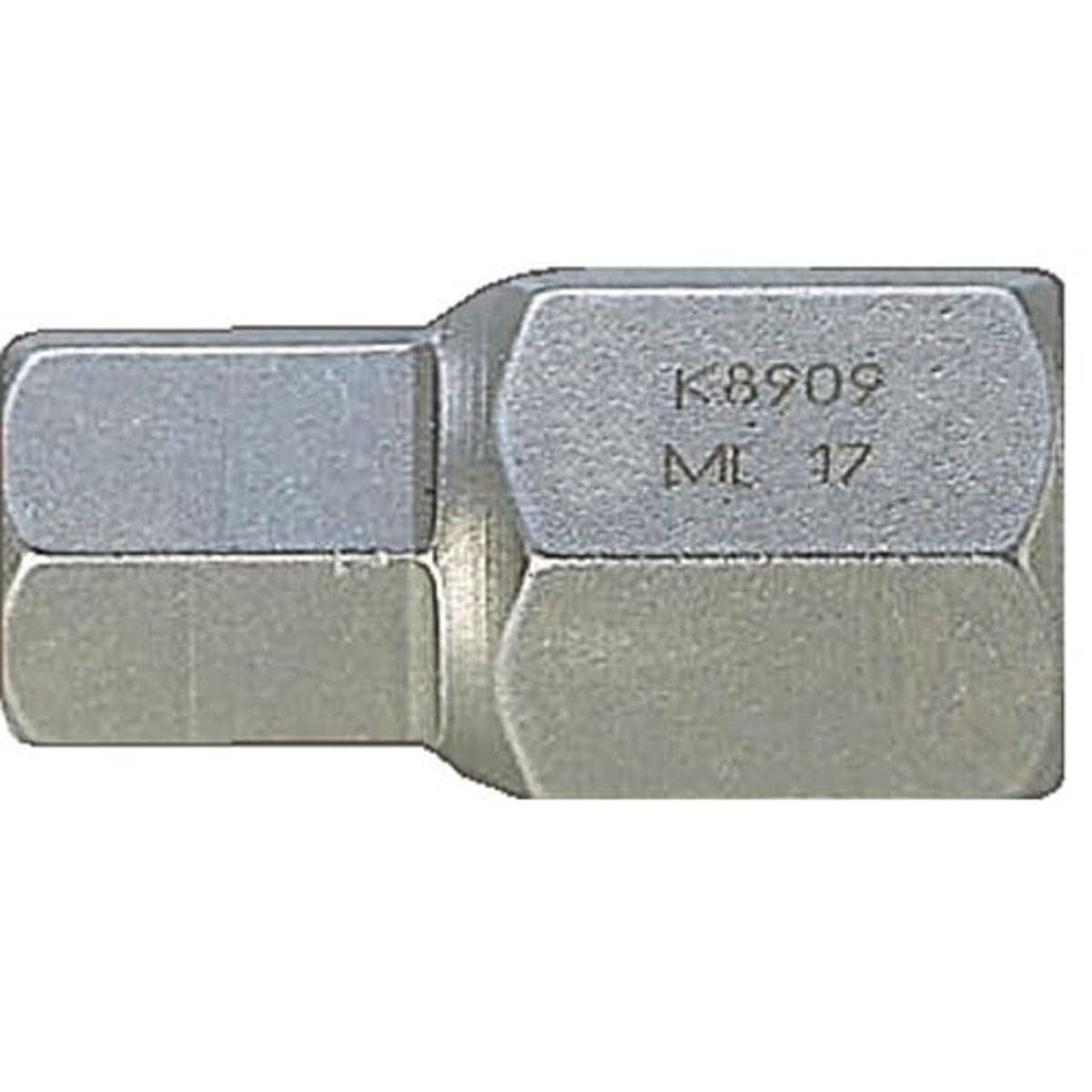 Bahco K8909ML-12 6 Edge Adaptor Bit Holder for Inside Hexagonal, Black, 12 mm