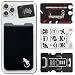 Gecko Adhesive Phone Wallet & RFID Blocking Sleeve, a Stick-On Stretchy Lycra Card holder Universally fits most Cell Phones & Cases. Xtra Tall Pocket Totally Covers Credit Cards & Cash - BLACK primary