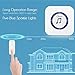 Chetoo Wireless Doorbell Kit 2 Plugin Receivers with LED Flash Indicator and 1 Remote Push Button Operating at over 500-foot range with 55 Chimes, 5-level Adjustable Volume (White)