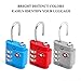 OREI TSA Approved Luggage Locks Set - Combination Travel Lock Quality (3 Pack)