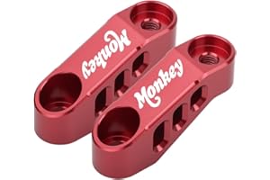 MOHACNC Universal Motorcycle Mirror Extender Brackets For Monkey 125 2018-2025 Wider Rearview for Enhanced Safety CNC Alumini