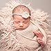 Baby Photo Props Faux Fur Round 23.6 inch Soft Baby Boy Girl Photo Blanket Studio Photo M Grey Sand