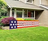 Silvima Welcome Home Banner | Deployment Returning Back Military Army Large Party Decorations