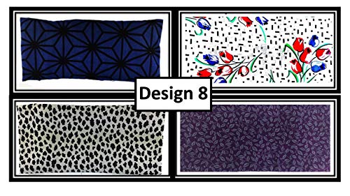 Amberly Lavender Yoga & Mediation Eye Pillow for Relaxing Insomonia Relief (4 in 1 Eye Pillow, Design 8)