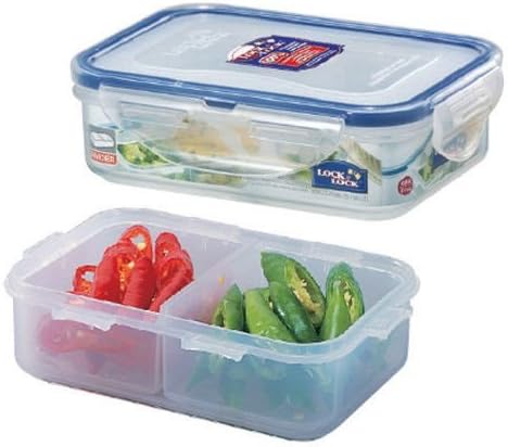 12oz / 360ml, W/dividers Lock & N Lock Food Container, Snack Lunch Box