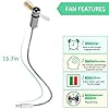 USB-LED-Fan-HuiHeng-Mini-LED-Clock-Fan-with-Flexible-Gooseneck-Personal-Silent-Laptop-Fan-USB-Powered-for-Home-Office huiheng USB LED Fan, Mini LED Clock Fan with Flexible Gooseneck, Personal Silent Laptop Fan USB Powered for Home Office