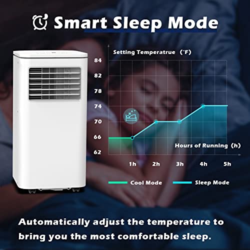 Portable Air Conditioner, 10,000 BTU Portable AC Unit with Dehumidifier