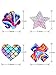 SATINIOR 15 Pairs Glitters Nipple Cover Pasties Disposable Nipple Covers No Show Satin Breast Stickers Self Adhesive Bra Pasties for Women Rave Party