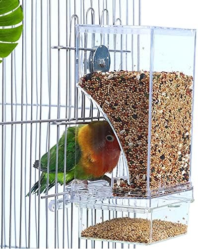 ANTOLE No-Mess Bird Automatic Feeder, Bird Cage Feeder Clear Parrot Seed  Food Container for Parakeet Budgerigar Canary Cockatiel Finch price in  Saudi Arabia | Amazon Saudi Arabia | supermarket kanbkam