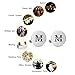 MUEEU Best Man Cuff links Tie Clips Round Wedding Engraved Accessories Groom Groomsman Jewelry Gifts