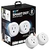 Geeni DOT Smart Wi-Fi Outlet Plug, White, (2 Pack) – No Hub Required – Works with Amazon Alexa and Google Assistant…
