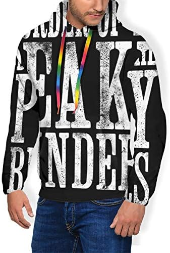 Order of The Peaky Blinders Men's Fashion Sweatshirt Hoodie Hooded Pullover Pockets Plus Velvet