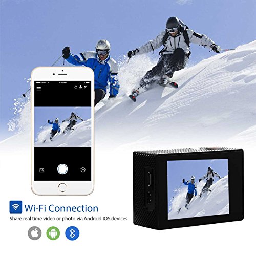 5 Waterproof+Camcorder+170%25C2%25B0Wide+Angle+Rechargeable+Batteries