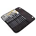 GoldStar Craft No Shedding 13pcs Paint Brush Set - Acrylic Face Painting & Watercolor Brushes that Hold their Shape! Best Artist Paintbrushes with Balanced Long Handle - Included Elegant Travel Case