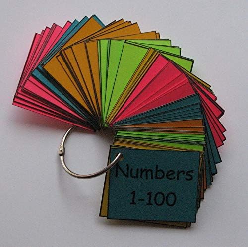 Teacher Made Math Educational Learning Resource Numbers Flash Card Ring