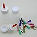 XMASIR Multi Purpose Precision Applicator Bottles, 1 Oz. Glue Squeeze Bottle Set with 2 Caps and 16 Needle Tips for Oil, Liquids, Paint Quilling Craft