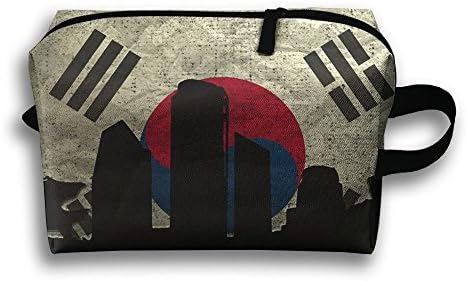 Seoul Architecture Portable Travel Toiletry Pouch Travel Bag Toiletry Bag Buggy Bag Clutch Bag With Zipper