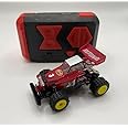 Mini RC Buggy Off-Road 1:64 Scale Upgraded 2.4G 5-Channel 7CM RC Radio Wireless Remote Control Car Coke Can Micro Racing Pocket Portable Truck for Multi-Users (Red)
