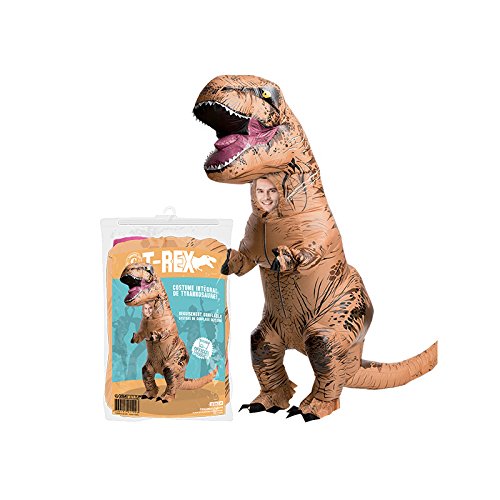 Original Cup Kostüm Aufblasbare Dinosaurier T-Rex Neu - Premium Quality - Kostüm für Erwachsene Größe Polyester beständig - M