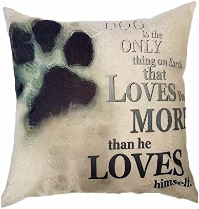 BOKOLI Home Décor Sofa Cushion Cover Cute Animal Pillow Cover Throw Pillow Case (18" X 18", Cat Paw)