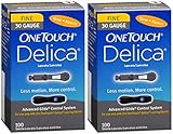 One Touch Delica 30 Gauge Lancets, 100 Count each, 2 - Pack