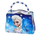 Disney Frozen Scoop Carry All Tin Classic Purse with Beaded Handle, Elsa