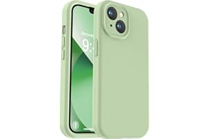 Vooii Compatible with iPhone 13 Case, Liquid Silicone Upgrade [Camera Protection] [Soft Anti-Scratch Microfiber Lining] Shockproof Phone Case for iPhone 13 6.1 inch - Matcha