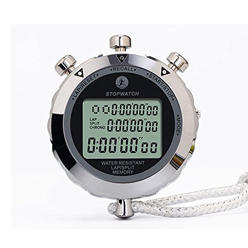 LAOPAO Stopwatch,1/10 Second 10 Memories, Clock Daily Rainproof Digital Timer for Sports Match,Competition,Coach,Referee,Training,Timing - Thumbnail 7