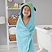 Skip Hop Zoo Baby Infant and Toddler Soft Cotton Hooded Bath Towel and Mitt Washcloth Set, Two Pieces, Multi, Darby Dog