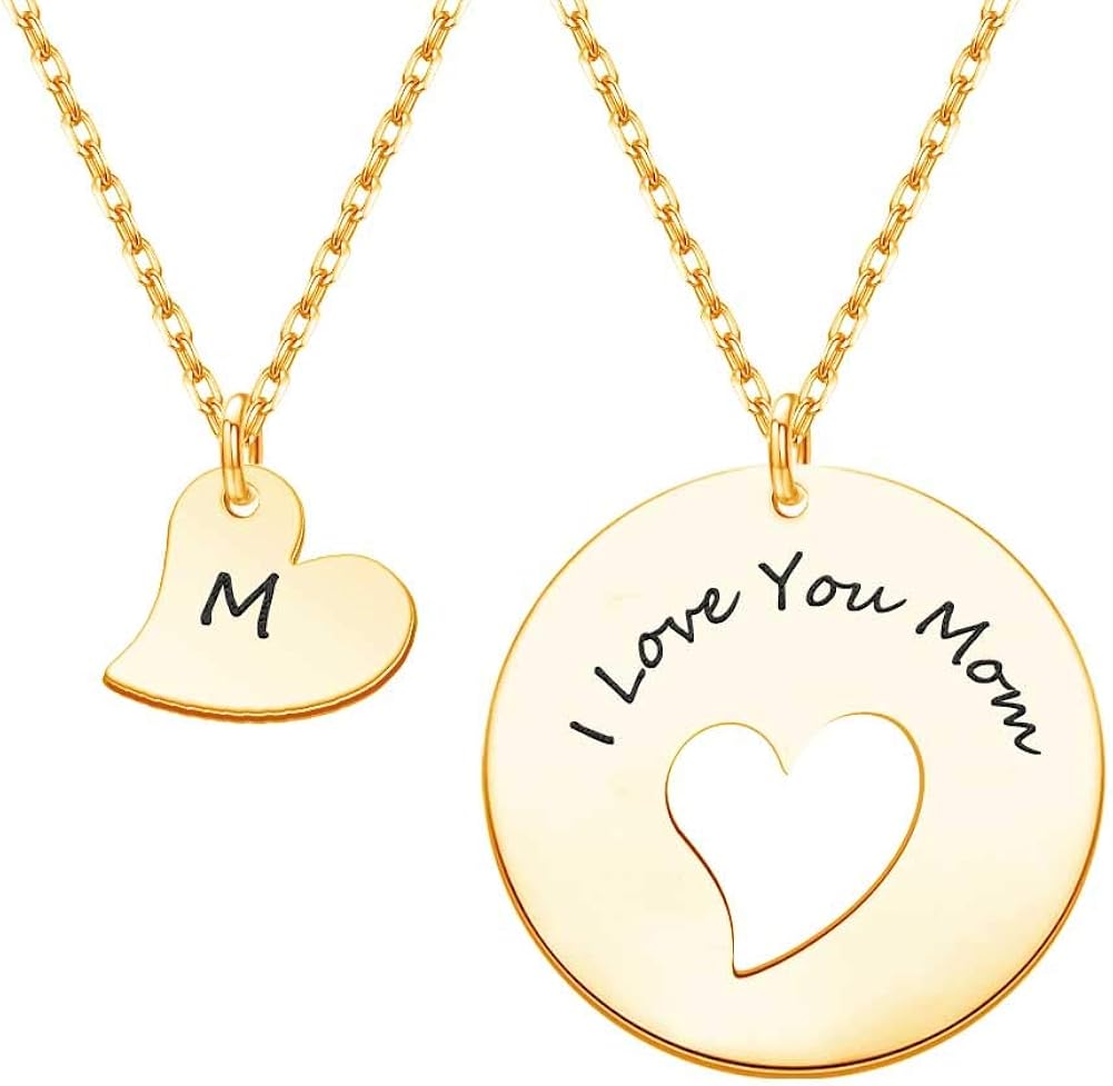 mom daughter necklace