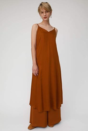 Amazon Co Jp マウジー ワンピース ドレス Satin キャミドレス 010cab30 67 レディース M ブラウン 服 ファッション小物