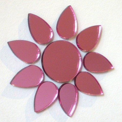 Pink Flower Mirror 20cm x 20cm