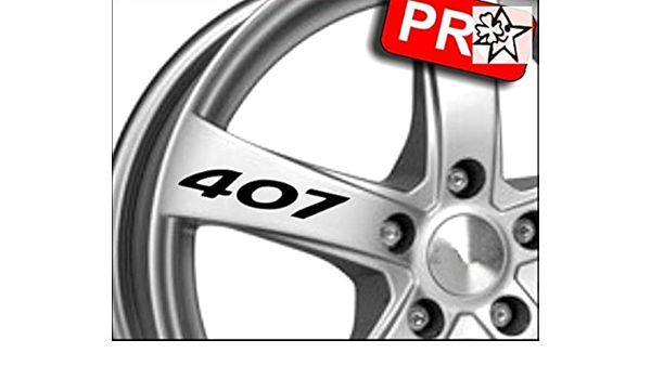 6 pegatinas S Peugeot 407 90 x 17 mm Pegatinas Pegatinas Bike ...