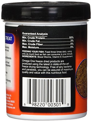 Freeze Dried Blood Worms 0.46oz.