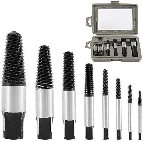 Readygohigh ネジ抽出器セット 8本 潰れたネジ取り 破損したボルト ネジ取り出し 折れたボルト抜き スクリューエクストラクタ 破損したボルト ネジ抜き取り工具 なめたネジはずしビット ネジ 外し エキストラクター ボルト抜く 抜き取り器 ビス頭抜く専用工具 修理用