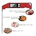 Digital Cooking Food Meat Thermometer Instant Read for Food Grill Smoker Baking BBQ Oven Frying (red)