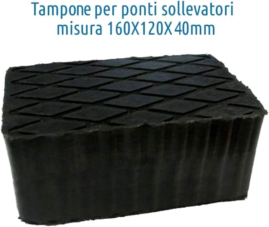 Tampone Di Appoggio In Gomma Per Ponti Sollevatori - H 30mm, Per Officine E Garage, Made In Italy - Foto 3