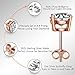 Rose Gold Earrings for Women Sterling Silver Round Cut Rose Gold Cubic Zirconia Stud Earrings 4-8mm Available Rose Gold Diamond Stud Earrings 4-Prong Fake Diamond Post Earrings - ZowBinBin