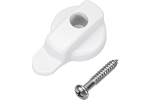 ArrogantF Screen Door Latch w/Screw Compatible with Andersen Sliding Screen Door Lock in White 1991 to Present,Fit for FrenchWood Hinged Screen Doors, Patio Door Permashield Door Insect Screen Door