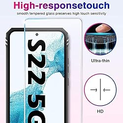 for Samsung Galaxy S22 5G Case with Built in Screen