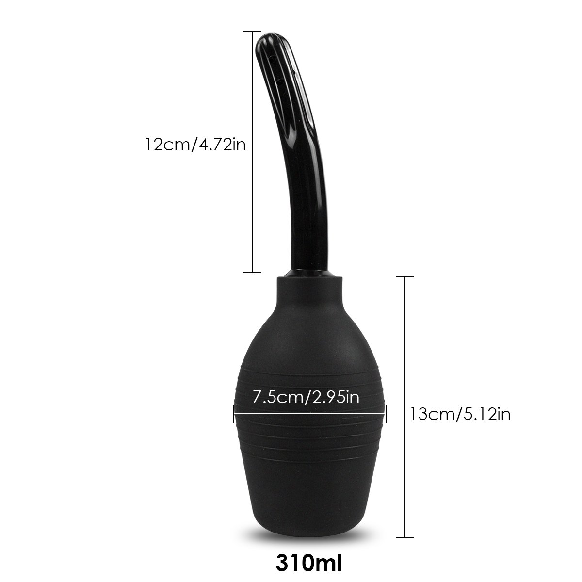 ZEMALIA analspülung männer Silikon Analdusche Klistierspritze für Damenhygiene & Intimpflege,310ml