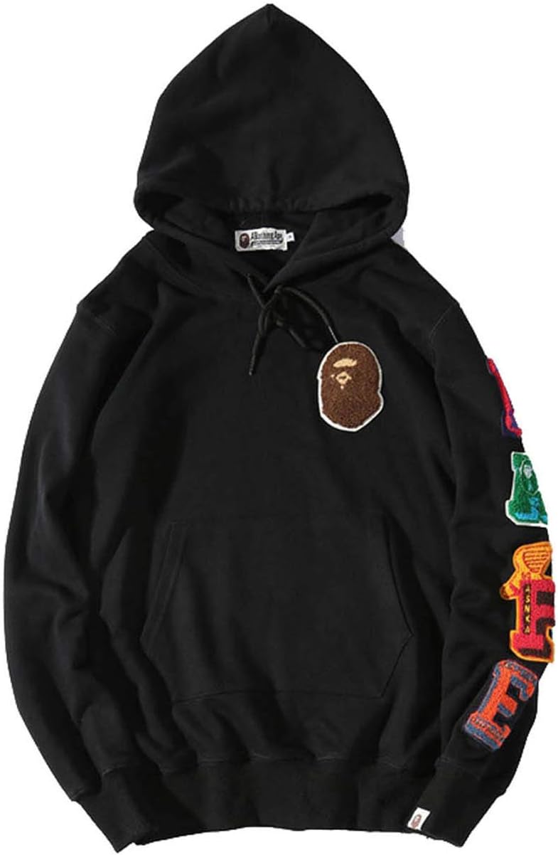 Shark Ape Bape Camo Mens Women Hoodies Sweatershirt Casual Zip Up Hip-Hop Funny Tops