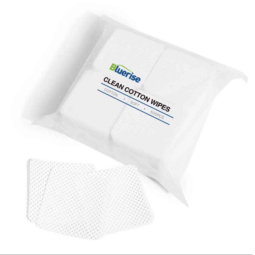 BLUERISE 500Pcs Nail Pliosh Remover Wipes Cotton Soft Lint Free Nail Wipes Individually Sealed Packet Nail Polish Remover Pads Absorbable : Beauty